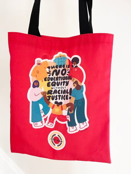 Red Educational Equity Tote